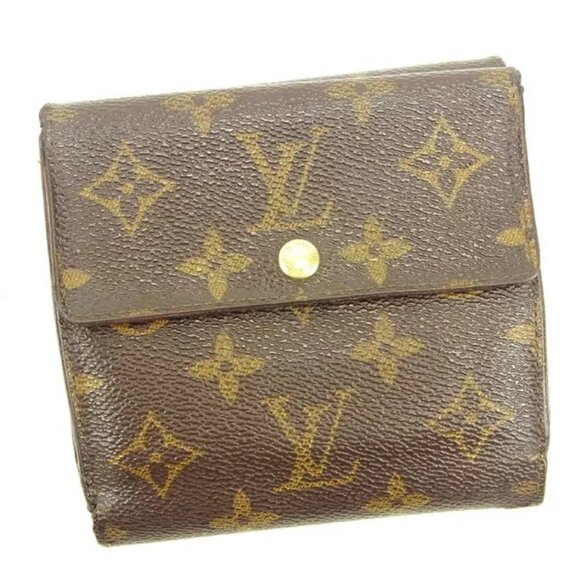 Louis Vuitton Wallet Purse Folding wallet Monogram Woman Authentic Used - Picture 1 of 13